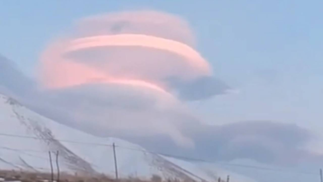 Van'da mercek bulutu görüldü